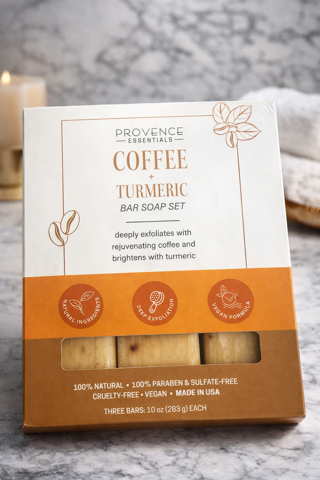 COFFE + TUMERIC BAR SOAP SET